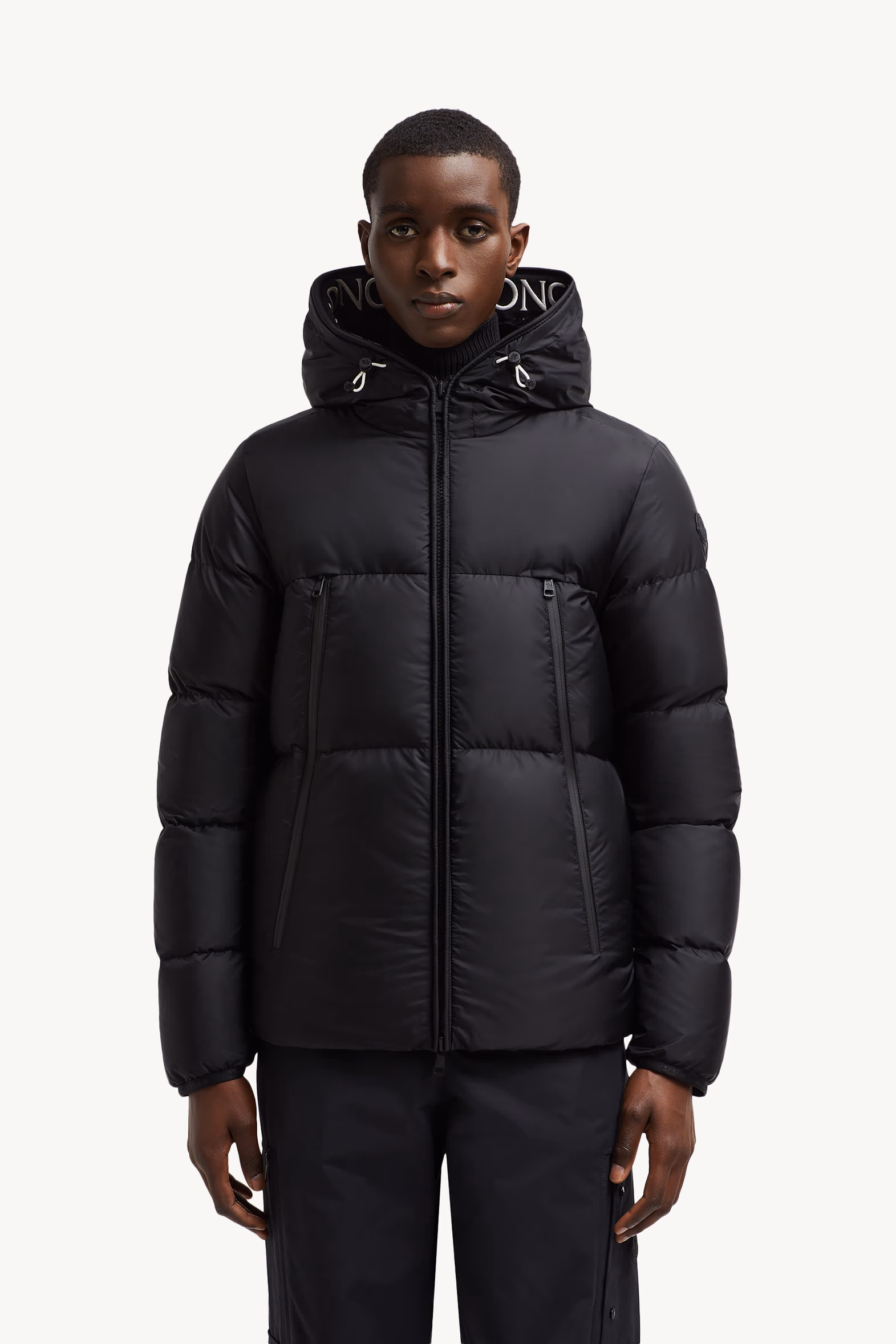 Montcla Hooded Short Down Jacket Men Black Moncler 3